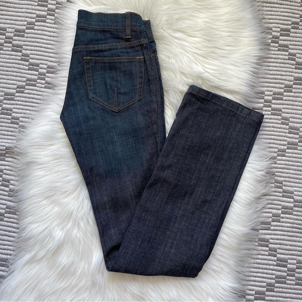 The Limited Dark Wash Straight Denim Jeans 2 Long